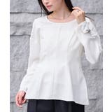 ラウンドネックウエストシェイプブラウス【UR’S ユアーズ】 | titivate | 詳細画像15