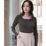 スクエアネックラグランスリーブリブニット【UR’S ユアーズ】 | titivate | 詳細画像16 