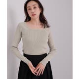 スクエアネックラグランスリーブリブニット【UR’S ユアーズ】 | titivate | 詳細画像19 