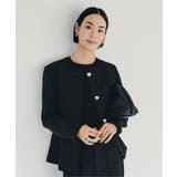 美シルエットゴールド釦ペプラムジャケット【UR’S ユアーズ】【セレモニー】 | titivate | 詳細画像23 