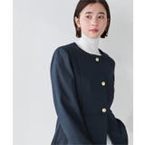 美シルエットゴールド釦ペプラムジャケット【UR’S ユアーズ】【セレモニー】 | titivate | 詳細画像2 