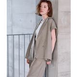 シャーベットリネンライクフレンチスリーブジャケット【UR’S ユアーズ】 | titivate | 詳細画像15 