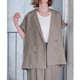 シャーベットリネンライクフレンチスリーブジャケット【UR’S ユアーズ】 | titivate | 詳細画像16 