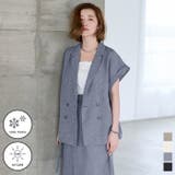 シャーベットリネンライクフレンチスリーブジャケット【UR’S ユアーズ】 | titivate | 詳細画像1 