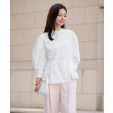 バンドカラーペプラムシャツ【UR’S ユアーズ】【セレモニー】 | titivate | 詳細画像10 