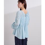 前後2wayクレープギャザーブラウス【UR’S ユアーズ】 | titivate | 詳細画像12 