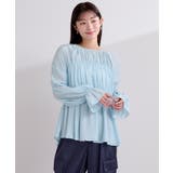 前後2wayクレープギャザーブラウス【UR’S ユアーズ】 | titivate | 詳細画像14 