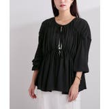 前後2wayクレープギャザーブラウス【UR’S ユアーズ】 | titivate | 詳細画像17 