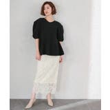 前後2wayハーフスリーブフレアニット【UR’S ユアーズ】 | titivate | 詳細画像24 