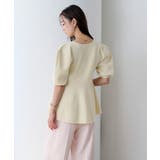 前後2wayハーフスリーブフレアニット【UR’S ユアーズ】 | titivate | 詳細画像3 