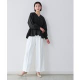 Vネックウエストギャザーブラウス【UR’S ユアーズ】 | titivate | 詳細画像22