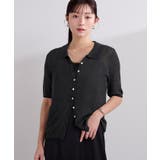 襟付きシアーリブラメニット【UR’S ユアーズ】 | titivate | 詳細画像28 