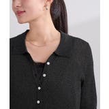 襟付きシアーリブラメニット【UR’S ユアーズ】 | titivate | 詳細画像30 