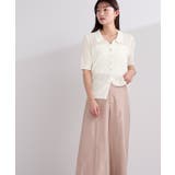 襟付きシアーリブラメニット【UR’S ユアーズ】 | titivate | 詳細画像11 