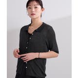 襟付きシアーリブラメニット【UR’S ユアーズ】 | titivate | 詳細画像13 