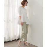 ハーフスリーブアシンメトリーフレアトップス【UR’S ユアーズ】 | titivate | 詳細画像4 