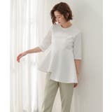 ハーフスリーブアシンメトリーフレアトップス【UR’S ユアーズ】 | titivate | 詳細画像10 