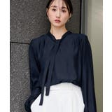 Vネックタイブラウス【UR’S ユアーズ】 | titivate | 詳細画像4