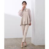 シアースリーブペプラムトップス×パンツ/セットアップ【UR’S ユアーズ】 | titivate | 詳細画像17 