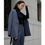 ベルト付ノーカラージャケット アウター レディース | titivate | 詳細画像13