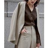 ベルト付ノーカラージャケット アウター レディース | titivate | 詳細画像17