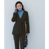 ベルト付ノーカラージャケット アウター レディース | titivate | 詳細画像4