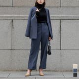 裾ダブルセンタープレスパンツ ボトムス レディース | titivate | 詳細画像1 