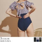 タックデザインパフスリーブワンピース/水着【SEADRESS シードレス】 | titivate | 詳細画像1