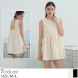 ノースリーブティアードチュニック ラッシュガード【SEADRESS シードレス】 | titivate | 詳細画像1 