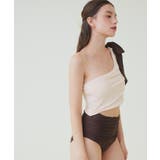 ワンショルダーカットアウトワンピース/水着【SEADRESS シードレス】 | titivate | 詳細画像3 