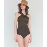 ツイストノースリーブハイウエストビキニ セット水着【SEADRESS シードレス… | titivate | 詳細画像8 