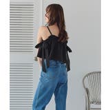 サイドリボンフレアトップス付ビキニ/セット水着【SEADRESS シードレス】 | titivate | 詳細画像4 