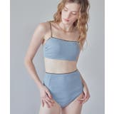 バイカラーラインシンプルハイウエストビキニ 水着 | titivate | 詳細画像25 