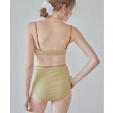 バイカラーラインシンプルハイウエストビキニ 水着 | titivate | 詳細画像3 