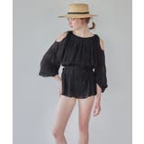 3点セット オープンショルダートップス×ビキニ 水着 | titivate | 詳細画像18 