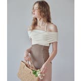 クロスオフショルダーギャザーワンピース/水着【SEADRESS シードレス】 | titivate | 詳細画像19 