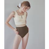 フロントボタンデザインハイウエストビキニ/水着【SEADRESS シードレス】 | titivate | 詳細画像7 