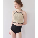 3点セット クロシェホルターネックトップス×ビキニ 水着【SEADRESS | titivate | 詳細画像2