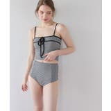 リボンデザインチェックジャガードビキニ/水着【SEADRESS シードレス】 | titivate | 詳細画像3