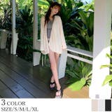 カシュクールギャザーオーバーサイズシャツ ラッシュガード【SEADRESS シー… | titivate | 詳細画像1 