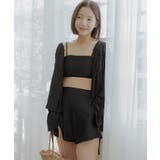 4点セット ティアードラッシュガード×ビキニ 水着【SEADRESS | titivate | 詳細画像23 