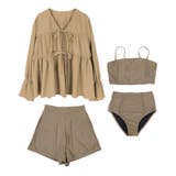 4点セット ティアードラッシュガード×ビキニ 水着【SEADRESS | titivate | 詳細画像19 