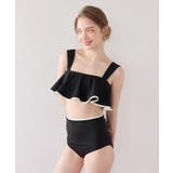 パイピングフリルハイウエストビキニ/水着【SEADRESS シードレス】 | titivate | 詳細画像13 