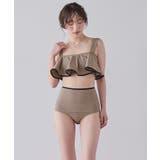 パイピングフリルハイウエストビキニ/水着【SEADRESS シードレス】 | titivate | 詳細画像15 