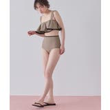 パイピングフリルハイウエストビキニ/水着【SEADRESS シードレス】 | titivate | 詳細画像18 