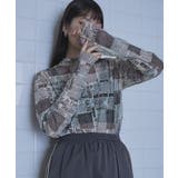 配色メロープリントチュールシアートップス【miette ミエット】 | titivate | 詳細画像26