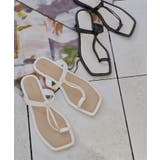 スクエアトゥセンターラインデザインサンダル【miette ミエット】 | titivate | 詳細画像13 