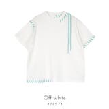 配色ステッチ半袖トップス【miette ミエット】 | titivate | 詳細画像2