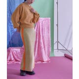 アルパカタッチ配色サイドラインニットスカート【miette ミエット】 | titivate | 詳細画像14 