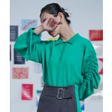 シャーリングスリーブ襟付きニット【miette ミエット】 | titivate | 詳細画像5 